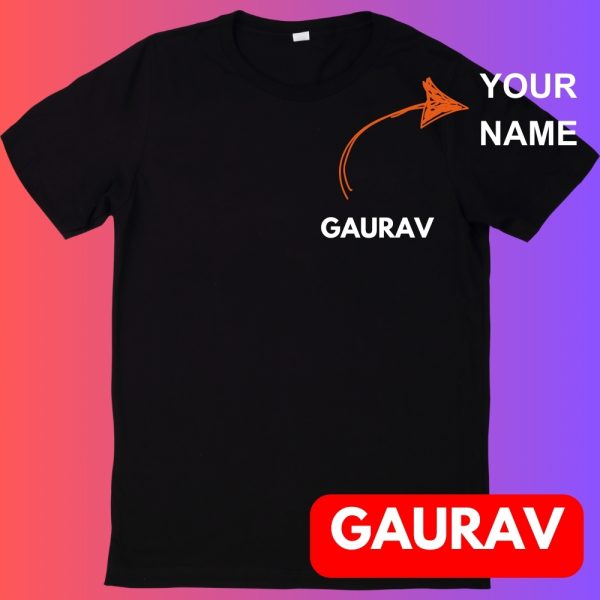 Customized Round Neck Cotton T-Shirt - Image 2